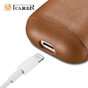 New Design Nappa Leather Wireless Earphones Sleeve Case For Apple AirPods