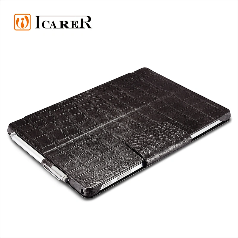 ICARER Genuine Leather Case for Microsoft Surface Pro 4 Crocodile Grain Series