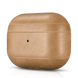 ICARER Retro Fashionable Classic  Protective Earphone Brown Case Shockproof Cover for Original Portable Case for Air Pods Pro