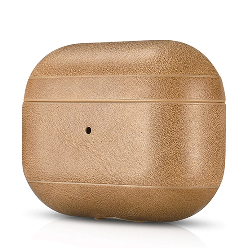 ICARER Retro Fashionable Classic  Protective Earphone Brown Case Shockproof Cover for Original Portable Case for Air Pods Pro