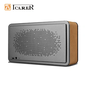 Leather Hifi Audio Portable Party Best Vibration Wireless Portable MP3 Radio Player Speaker