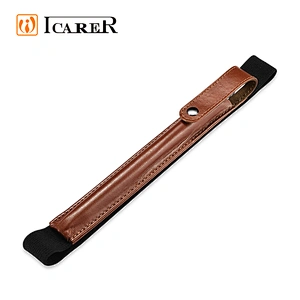 Real Leather Single Pen Slip Holder Case for iPad Pencil