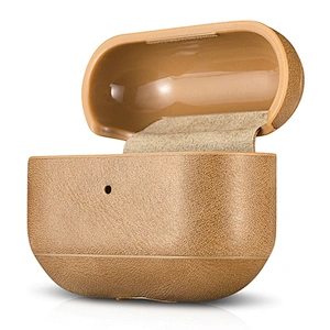 ICARER Retro Fashionable Classic  Protective Earphone Brown Case Shockproof Cover for Original Portable Case for Air Pods Pro