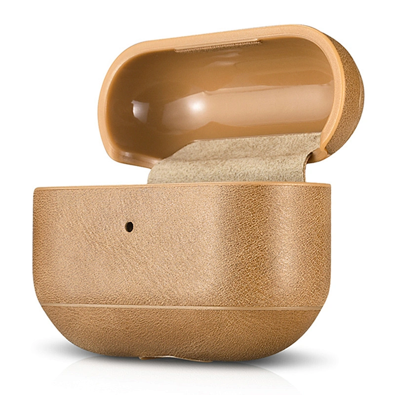 ICARER Retro Fashionable Classic  Protective Earphone Brown Case Shockproof Cover for Original Portable Case for Air Pods Pro
