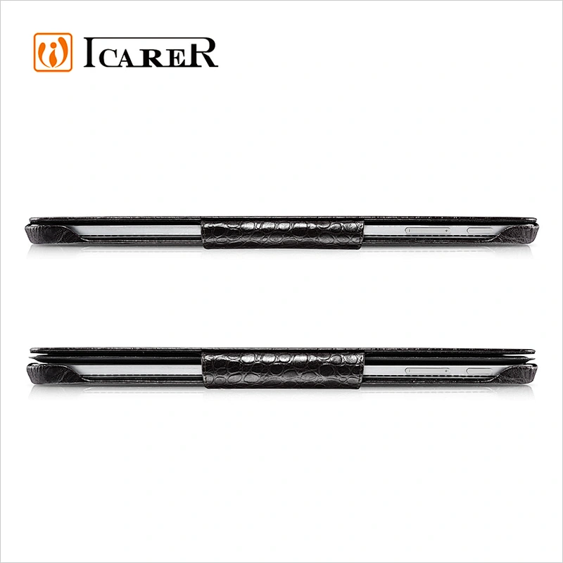 ICARER Genuine Leather Case for Microsoft Surface Pro 4 Crocodile Grain Series