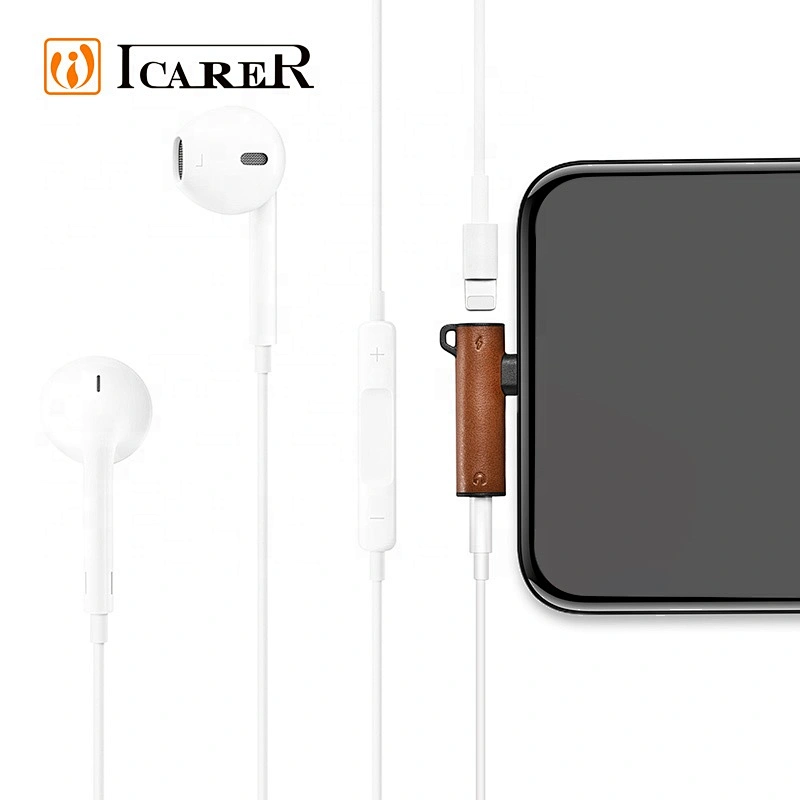 New Arrival 3.5mm Dual 2 in 1 Splitter Charging Adapter For Headphone For iPhone