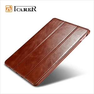 ICARER Genuine Leather Flip Case Cover for iPad Pro 9.7 Inch