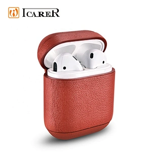 New Design Nappa Leather Wireless Earphones Sleeve Case For Apple AirPods