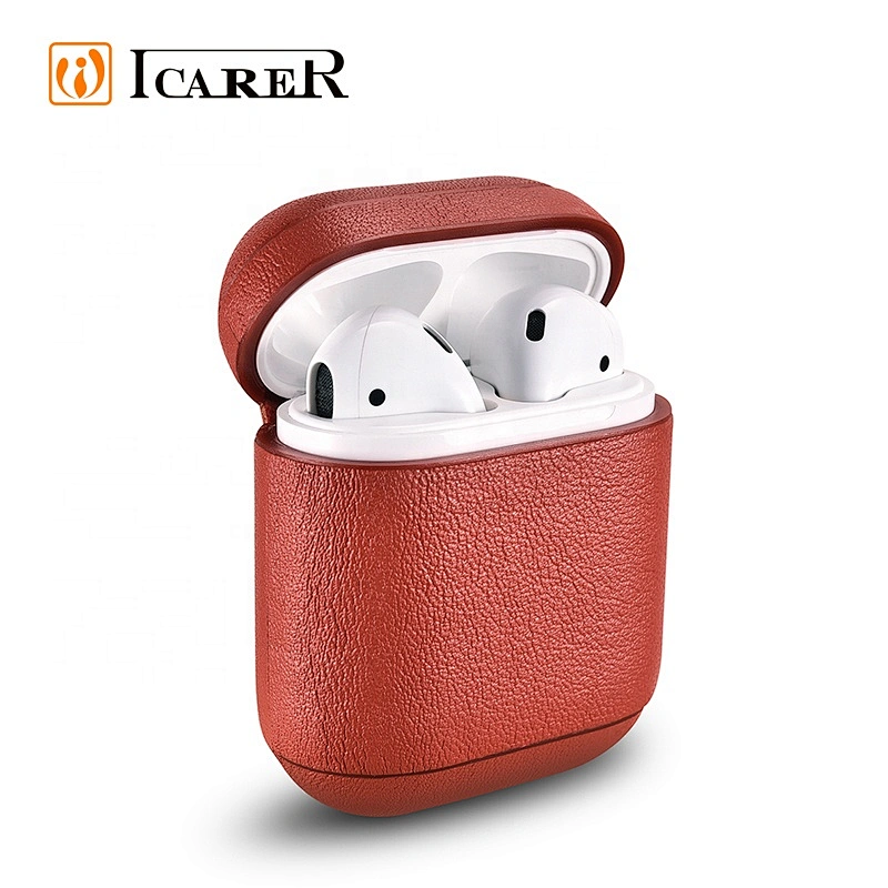New Design Nappa Leather Wireless Earphones Sleeve Case For Apple AirPods