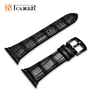 2019 ICARER Hot Newest Avant-garde Series Real Cow Leather Watch Band for Apple Watch Strap