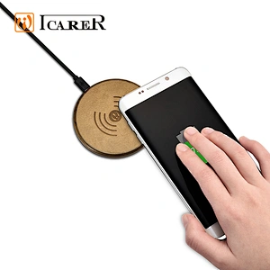 Hot Selling Leather Wireless Phone Charger Universal Fast Wireless Charger for iPhone for Samsung