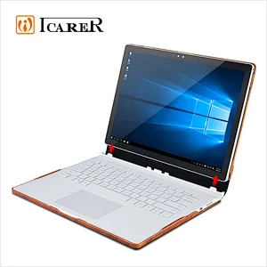 High Quality Genuine Leather Laptop Sleeve Folio Case for Surface Book