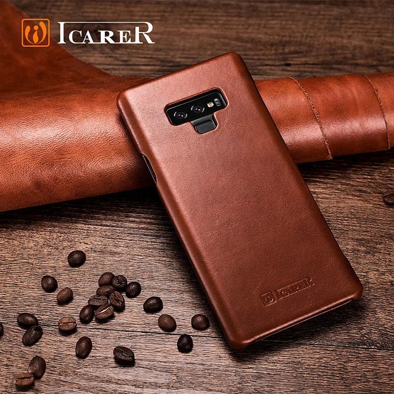 Hot Selling Top Quality Genuine Leather Flip Mobile Phone Cover Case For Samsung case for Galaxy Note 9