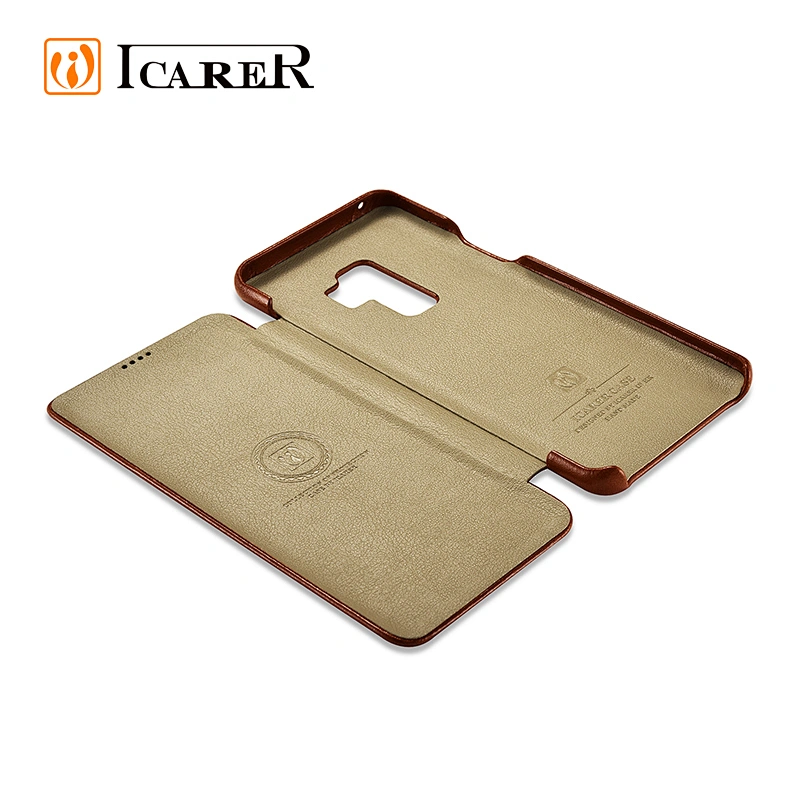 Hot Sale Genuine Leather Mobile Phone Cases Cover For Galaxy Samsung S9