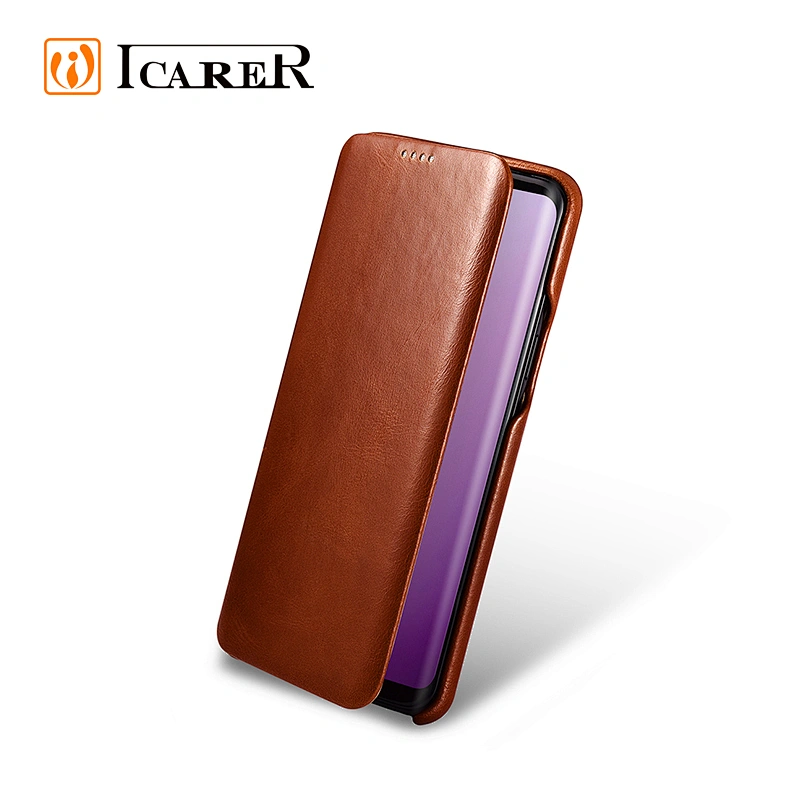 Hot Sale Genuine Leather Mobile Phone Cases Cover For Galaxy Samsung S9