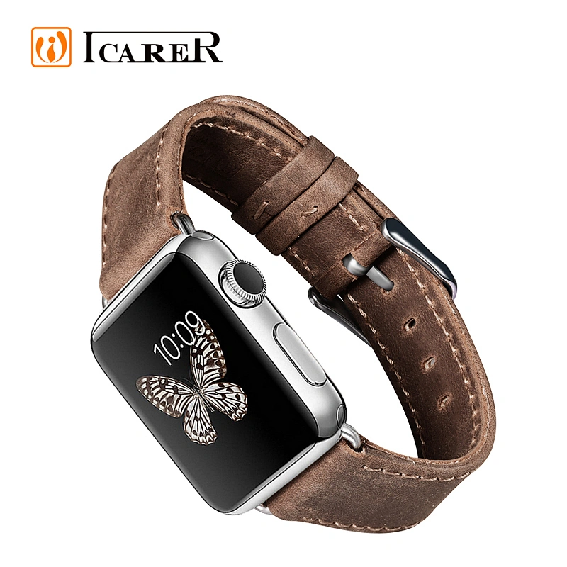 Professional Top Quality Men Luxury Watch Leather Wrist for Apple Watch Band