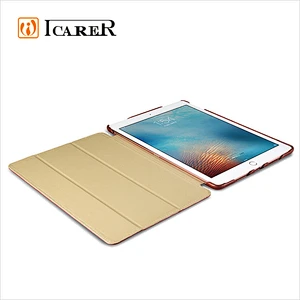 ICARER Genuine Leather Flip Case Cover for iPad Pro 9.7 Inch