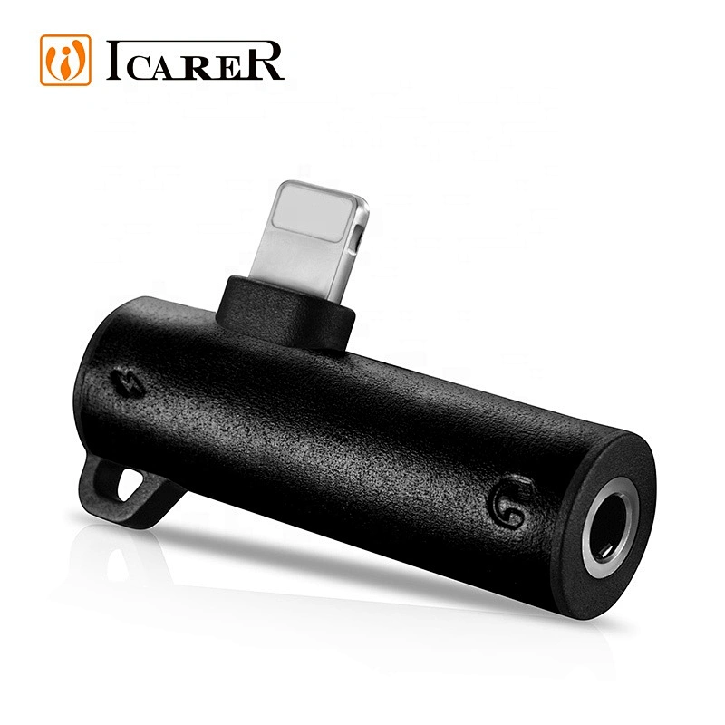 New Arrival 3.5mm Dual 2 in 1 Splitter Charging Adapter For Headphone For iPhone