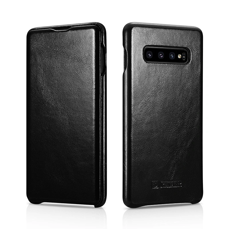For Samsung S10 Plus Case Luxury Mobile Phone Genuine Leather Full Protective cover for S10