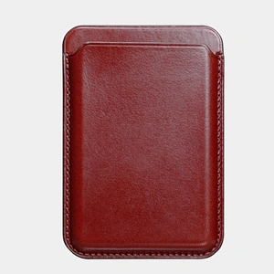 New Design Customized Credit Card Holder Business Wallet Brown Case Pocket Travel Fashion Gift for Vintage Leather Card Bag