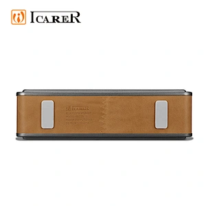 Leather Hifi Audio Portable Party Best Vibration Wireless Portable MP3 Radio Player Speaker