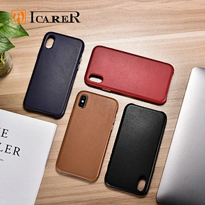 Wholesale Custom Oem Genuine Leather Mobile Casing Shell Covers Cell Cover Case Phone Cases For iPhone X Xs Max For Apple