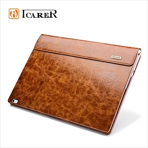 High Quality Genuine Leather Laptop Sleeve Folio Case for Surface Book