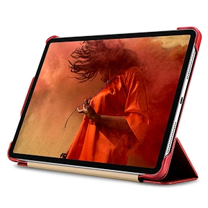 Ultra Slim Real Leather Smart Cover Tablet Flip Case for iPad Pro 11 inch 12.9 inch 2018