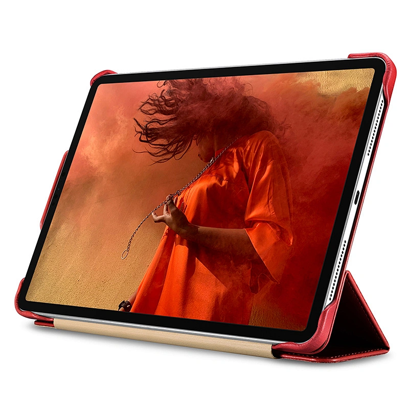 Ultra Slim Real Leather Smart Cover Tablet Flip Case for iPad Pro 11 inch 12.9 inch 2018