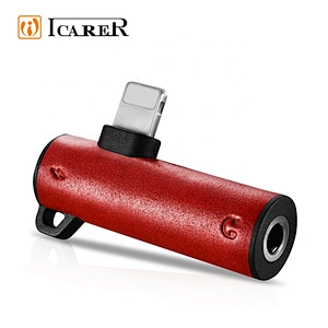 New Arrival 3.5mm Dual 2 in 1 Splitter Charging Adapter For Headphone For iPhone