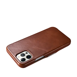 ICARER Vintage Genuine Leather Mobile Phone Case Side-open  6.7inch Case for iPhone 12 Pro Max