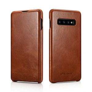 For Samsung S10 Plus Case Luxury Mobile Phone Genuine Leather Full Protective cover for S10