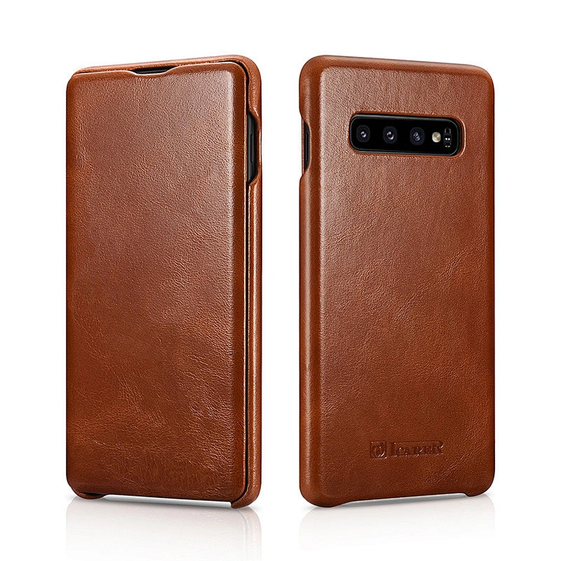 For Samsung S10 Plus Case Luxury Mobile Phone Genuine Leather Full Protective cover for S10
