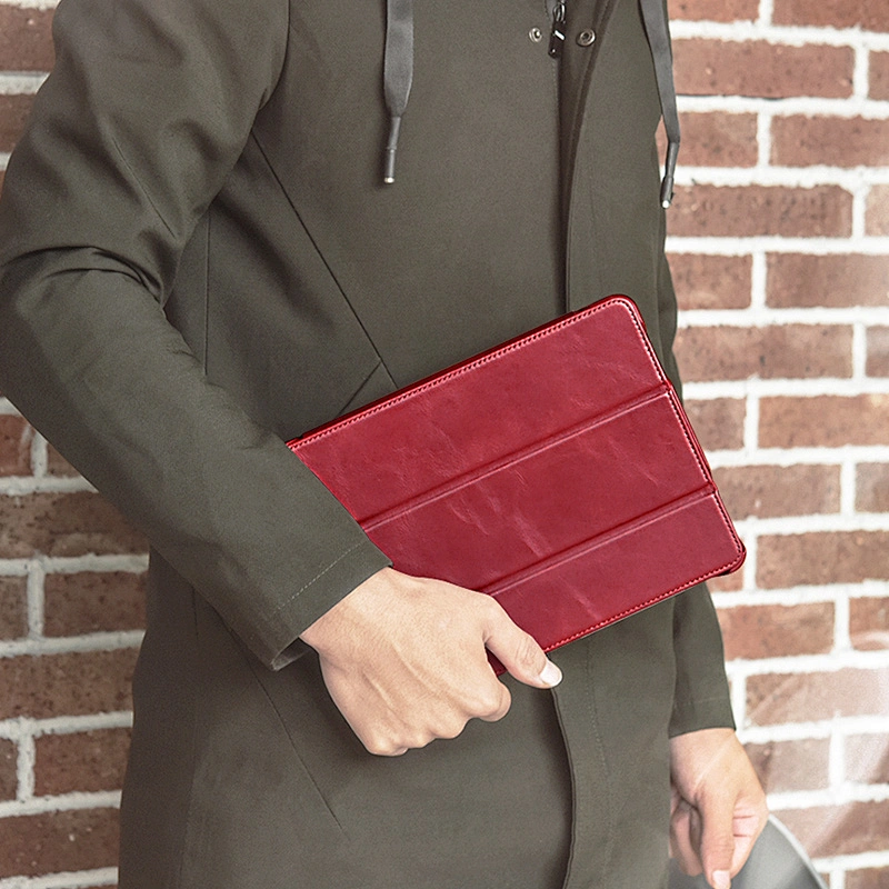 Latest Shockproof Tablet Cover Real Leather Protective Case for iPad Pro 12.9 2020