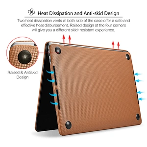 High Quality Real Leather Computer Case Tablet Cover Laptop Sleeve Case For Apple Fits For Macbook Pro 13 15 inch