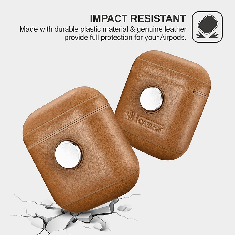 Wholesale Wireless Leather Charging Headphone Case For AirPods For Apple