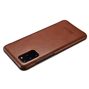 Genuine Leather Folio Case Shockproof Mobile Phone Cover for Samsung S20 Plus