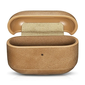 ICARER Retro Fashionable Classic  Protective Earphone Brown Case Shockproof Cover for Original Portable Case for Air Pods Pro