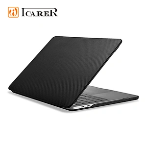 2020 Luxury Hot Selling Antiskid Woven Pattern Natural Cowhide Leather Laptop Protective Case for Macbook Pro 13