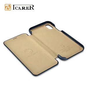 ICARER High Quality Real Leather Curved Edge Luxury Series Phone Case for iPhone XS Max