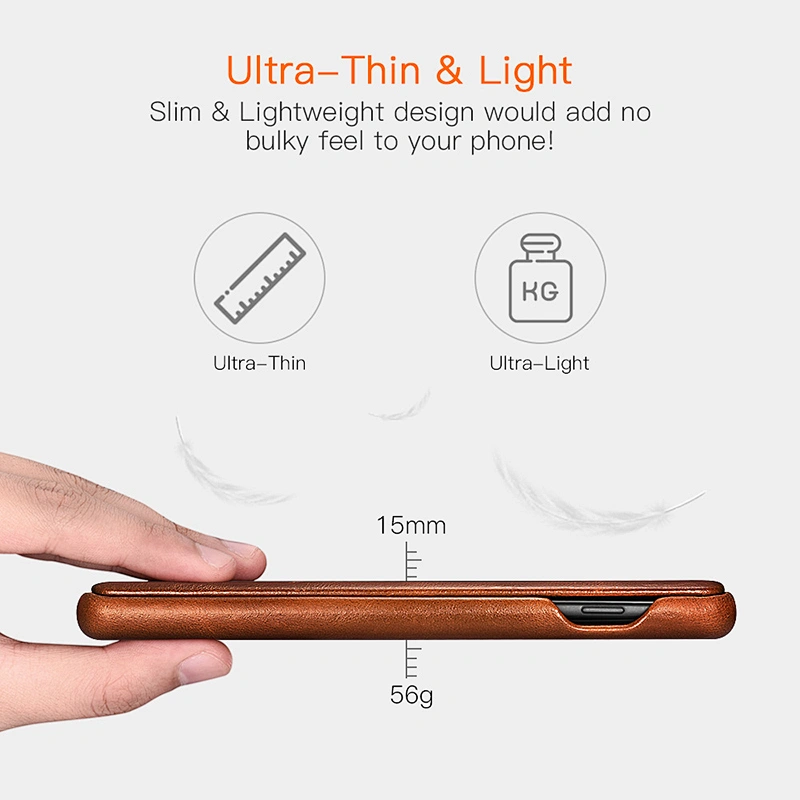 New Arrival Shockproof Genuine Leather Flip Mobile Phone Cover Case For  Samsung Galaxy S10 S10 Plus