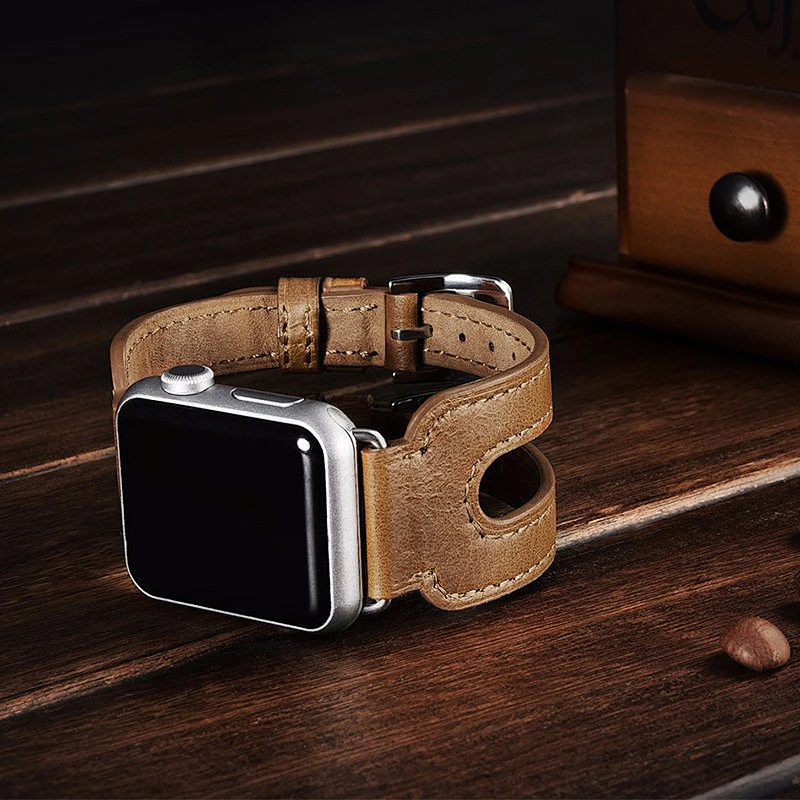 ICARER Genuine Leather Band for Apple Watch 2 Straps