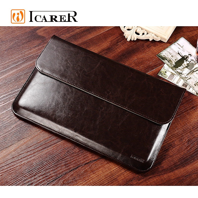 13 Inches Laptop Leather Sleeve Case Pouch Compatible with for Apple 13