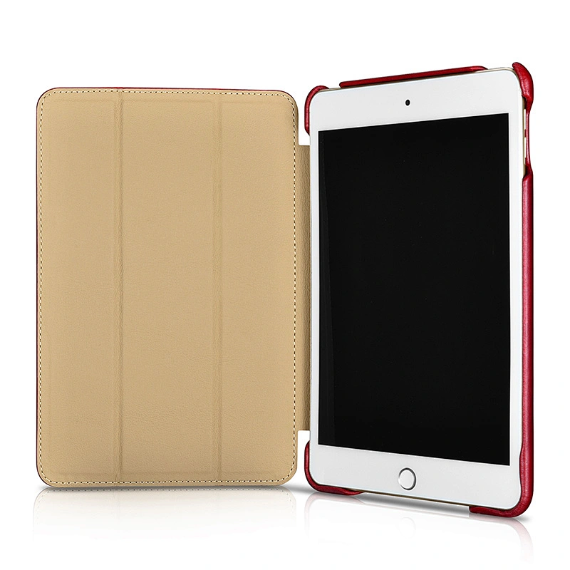 2019 New Design Genuine Leather Cover for iPad Mini Leather Protective Case for iPad Mini 5