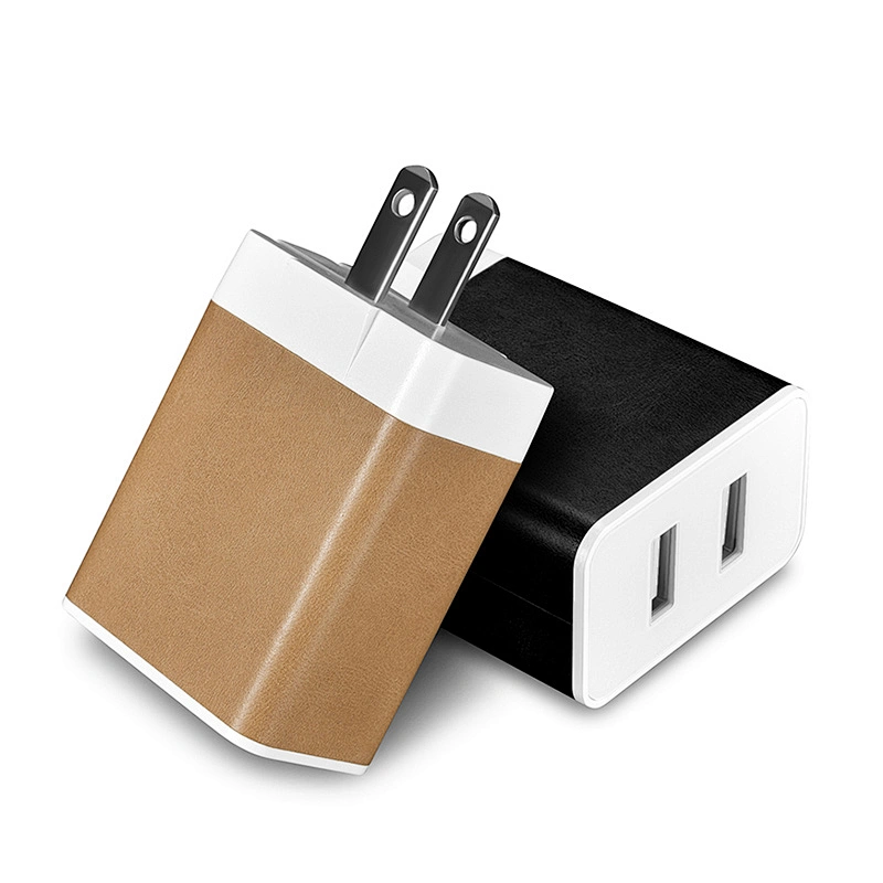 High Quality Mobile Phone Charging 5V 1A Leather Wall USB Adapter