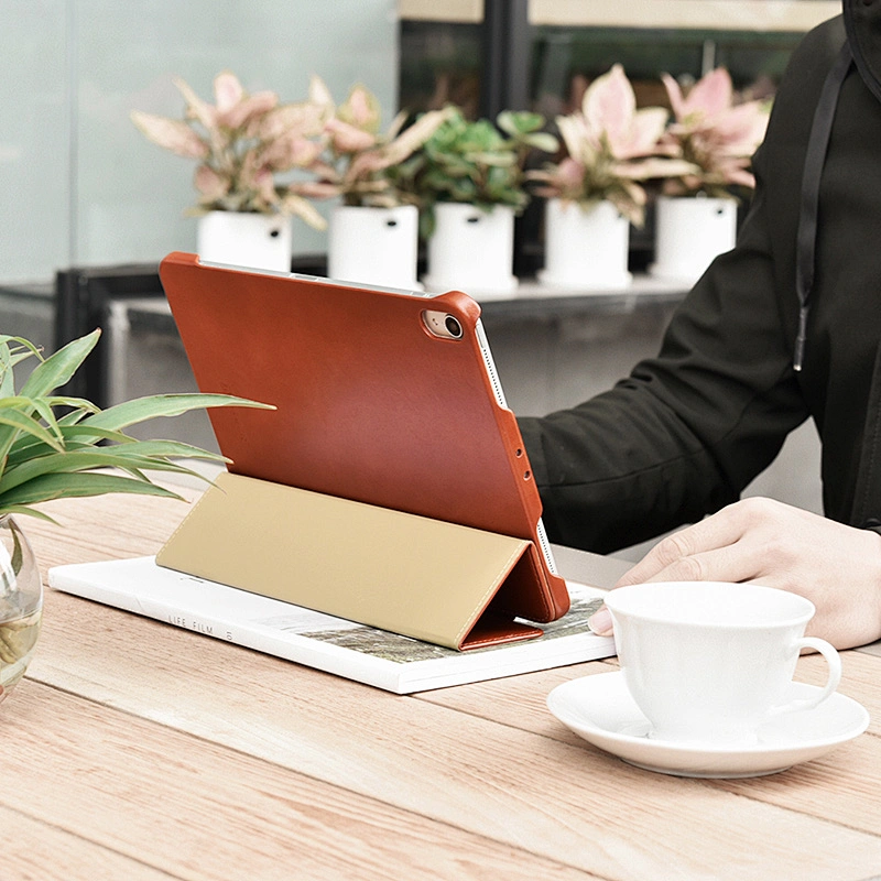 Ultra Slim Real Leather Smart Cover Tablet Flip Case for iPad Pro 11 inch 12.9 inch 2018