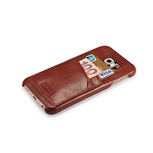 Wholesale Luxury Cell Phone Case Card Slot Genuine Leather Flip Wallet Case For iPhone 6