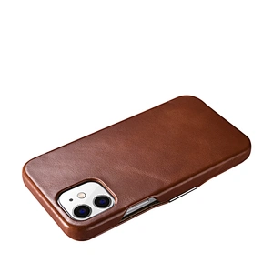 ICARER Luxury Real Leather Cell Phone Cases Mobile Phone Real Leather Flip Case for iPhone 12 Mini 5.4inch