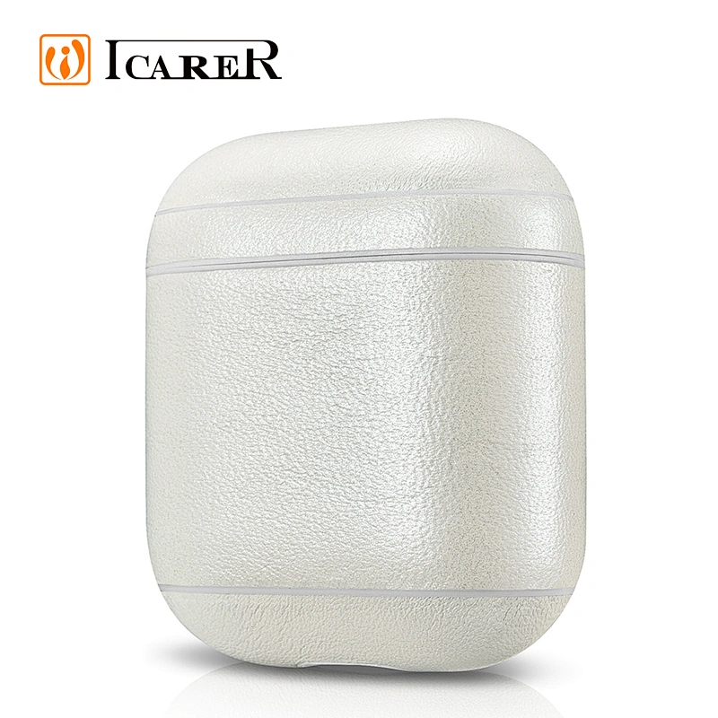 ICARER New Design Classic Series Real Leather Protective Case for AirPods