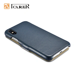Amazon Hot Selling Genuine Leather Phone Case for iPhone X